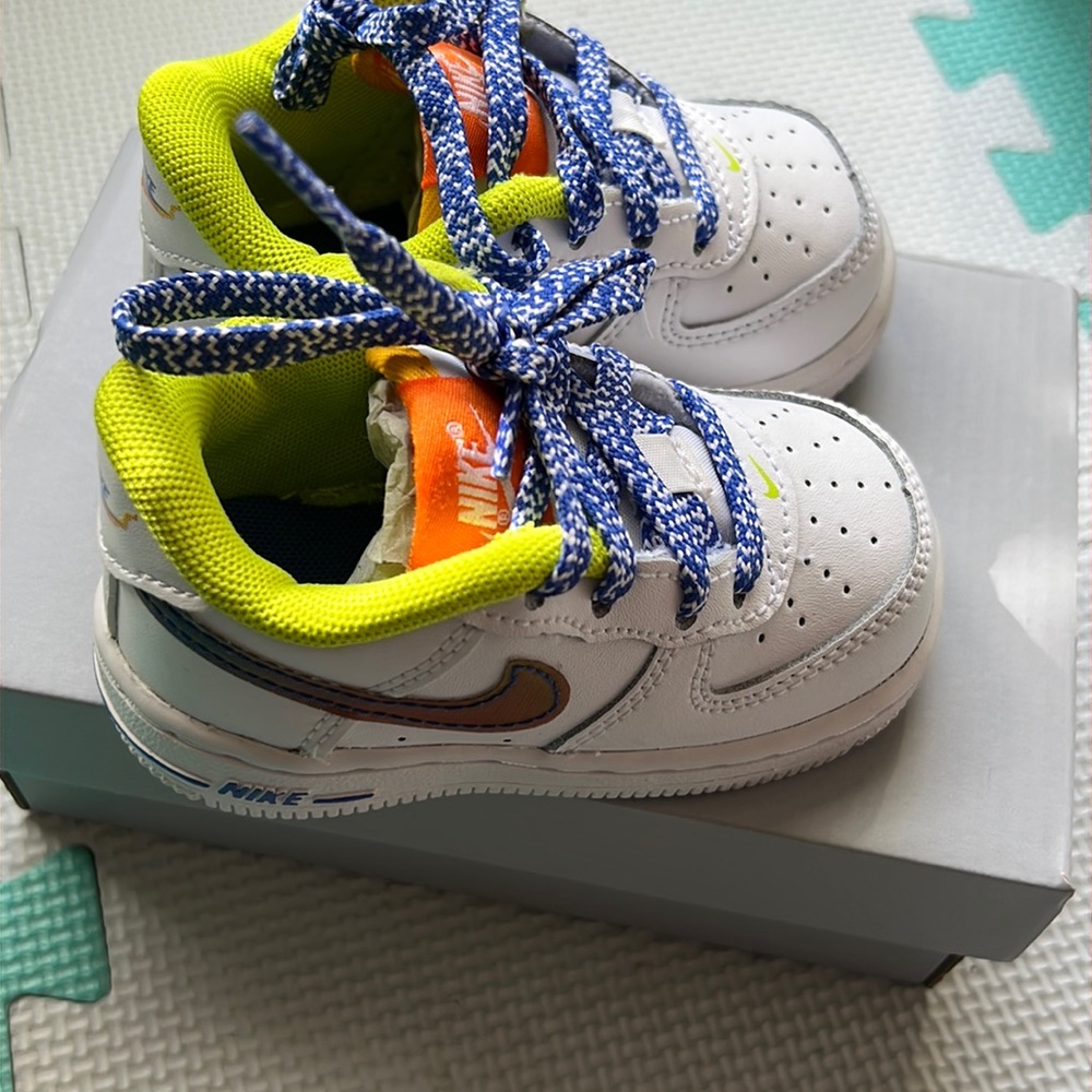 Multicolor Nike AirForce 1s